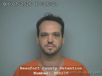 Mugshot of Patrick Joseph Fox booked in Beaufort County, South Carolina on October 7, 2026