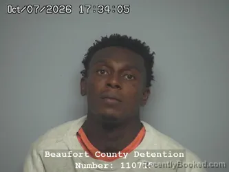 Mugshot of Marcus Williams booked in Beaufort County, South Carolina on October 7, 2026