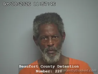 Mugshot of Tyrone Lenard Jenkins booked in Beaufort County, South Carolina on October 8, 2026