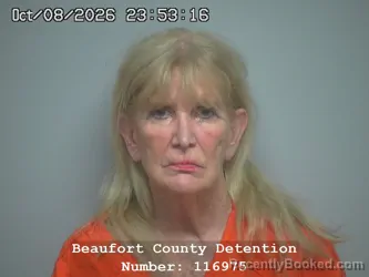 Mugshot of Delores Ann Kropf booked in Beaufort County, South Carolina on October 9, 2026