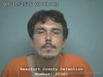 Mugshot of Joseph Leo Correll booked in Beaufort County, South Carolina on October 10, 2026