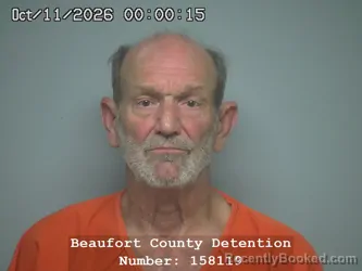 Mugshot of Robert Henderson Newman booked in Beaufort County, South Carolina on October 11, 2026