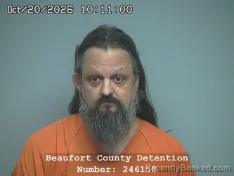 Mugshot of Kenneth Scott Myers booked in Beaufort County, South Carolina on October 20, 2026