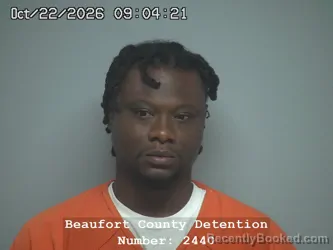 Mugshot of Gregory Jacob West booked in Beaufort County, South Carolina on October 22, 2026