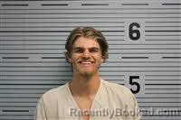 Mugshot of Gage Secuskie booked in Jackson County, Alabama on August 29, 2026