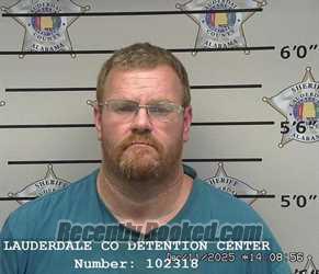 Booking photo from Lauderdale County, Alabama