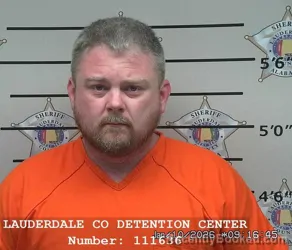 Booking photo from Lauderdale County, Alabama