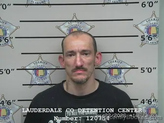 Mugshot of JEREMY RYAN BYRD booked in Lauderdale County, Alabama on April 22, 2026