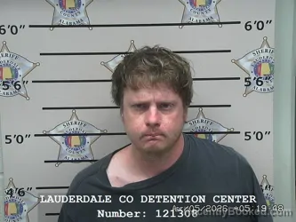 Mugshot of JEFFERY CLINT GARLAND booked in Lauderdale County, Alabama on April 5, 2026