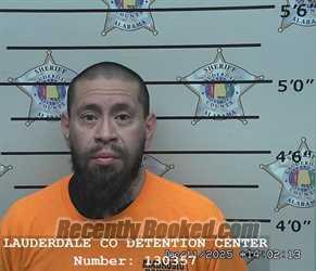 Booking photo from Lauderdale County, Alabama