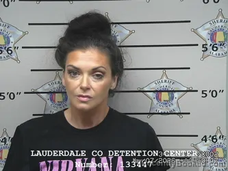 Mugshot of JESSICA LEIGH PACE ALCALA booked in Lauderdale County, Alabama on May 7, 2026