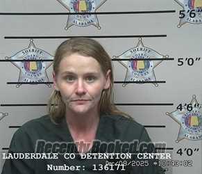 Booking photo from Lauderdale County, Alabama