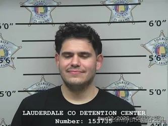 Mugshot of JOHNATAN LUCIANO SAENZ booked in Lauderdale County, Alabama on May 2, 2026