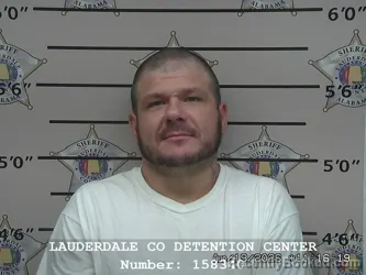 Mugshot of Joshua Randell Keeton booked in Lauderdale County, Alabama on August 19, 2026