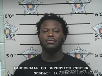 Mugshot of KEAUNDRE LAMAR GHOLSTON booked in Lauderdale County, Alabama on April 25, 2026