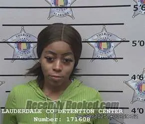 Booking photo from Lauderdale County, Alabama