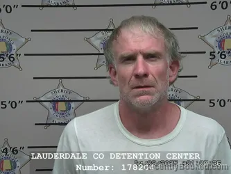 Mugshot of David John Cavanaugh booked in Lauderdale County, Alabama on September 15, 2026