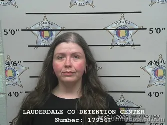 Mugshot of AMY ELIZABETH HUTCHESON booked in Lauderdale County, Alabama on June 21, 2026