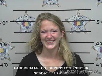 Mugshot of KATIE ELIZABETH GIFFORD booked in Lauderdale County, Alabama on July 12, 2026