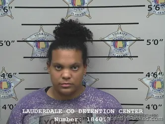 Mugshot of KAYLA NICOLE SIMPSON booked in Lauderdale County, Alabama on April 23, 2026