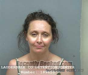 Booking photo from Lauderdale County, Alabama