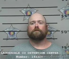 Booking photo from Lauderdale County, Alabama