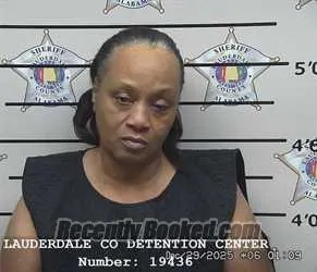 Booking photo from Lauderdale County, Alabama
