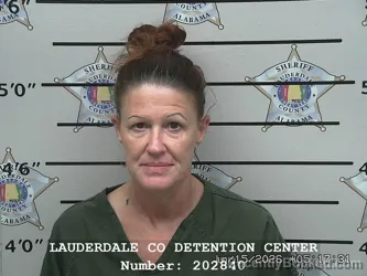 Mugshot of HEATHER WHITTENBURG booked in Lauderdale County, Alabama on June 15, 2026