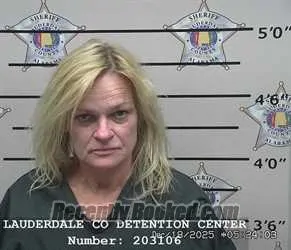 Booking photo from Lauderdale County, Alabama