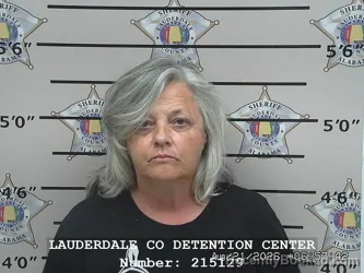 Mugshot of Sherry Stapler White booked in Lauderdale County, Alabama on August 20, 2026