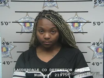 Mugshot of Karisma Zakyia Taylor booked in Lauderdale County, Alabama on October 2, 2026