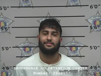 Mugshot of AKRAM YAHYA A GHAZALI booked in Lauderdale County, Alabama on June 24, 2026