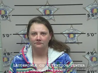 Booking photo from Lauderdale County, Alabama
