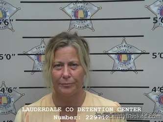 Mugshot of CHRISTINE ONOCKI booked in Lauderdale County, Alabama on June 28, 2026