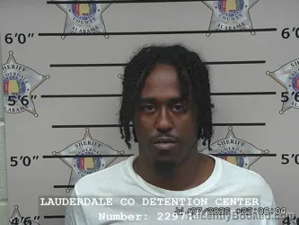 Mugshot of AVONTE LESEON THOMPSON booked in Lauderdale County, Alabama on July 7, 2026