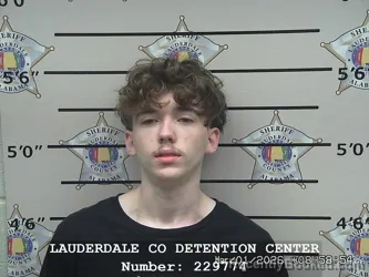 Booking photo from Lauderdale County, Alabama