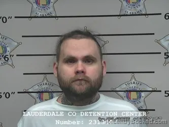 Mugshot of CORY GLENN HOOD booked in Lauderdale County, Alabama on August 4, 2026