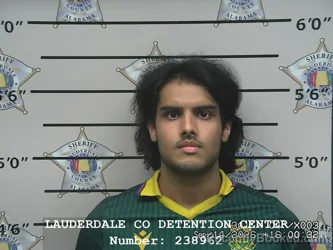 Mugshot of Sachin Yadav booked in Lauderdale County, Alabama on September 14, 2026