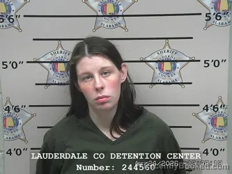 Mugshot of SAMANTHA NICOLE LEE booked in Lauderdale County, Alabama on April 24, 2026