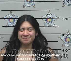 Booking photo from Lauderdale County, Alabama