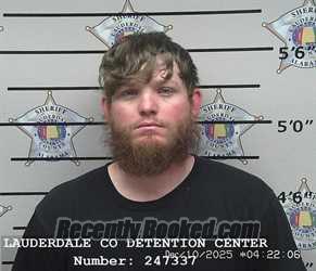 Booking photo from Lauderdale County, Alabama