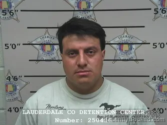 Mugshot of ALEXANDER ISAAC FUENTES MIRANDA booked in Lauderdale County, Alabama on April 18, 2026