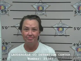 Mugshot of Carolyn Suzanne Posey-Maloney booked in Lauderdale County, Alabama on August 26, 2026