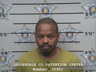 Mugshot of RODNEY TERSEAN MCDONALD booked in Lauderdale County, Alabama on May 1, 2026