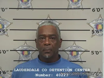 Mugshot of Dickie Terrell Garner booked in Lauderdale County, Alabama on August 17, 2026