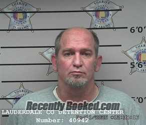 Booking photo from Lauderdale County, Alabama
