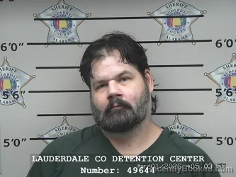 Booking photo from Lauderdale County, Alabama