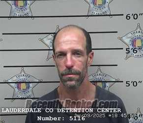Booking photo from Lauderdale County, Alabama