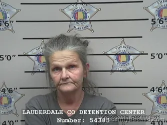 Booking photo from Lauderdale County, Alabama