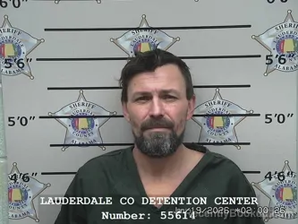 Booking photo from Lauderdale County, Alabama